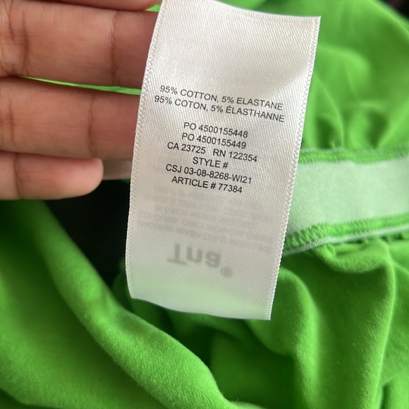 Aritzia Tna Green Tank Dress Small Sleeveless Stretch Ruched - Picture 7 of 7